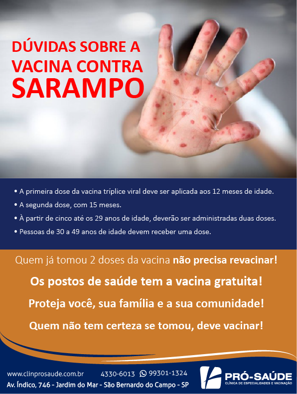 JIPOIOI - Sarampo: Duvidas sobre a vacina